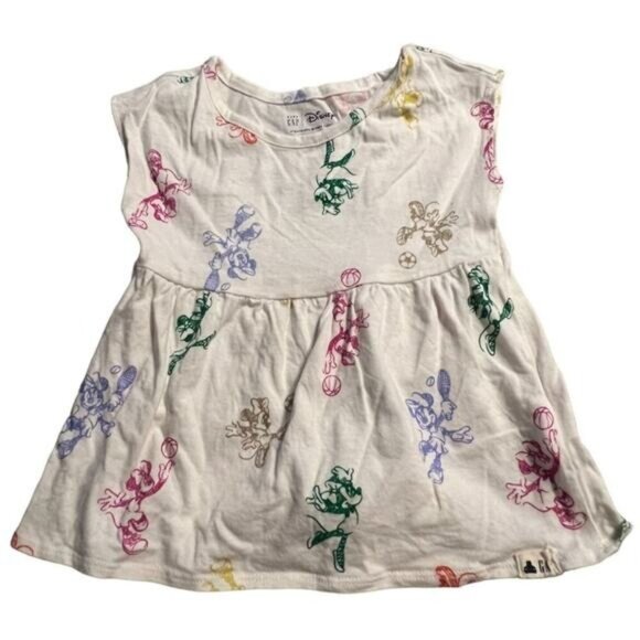 BabyGAP Disney Top Girls Size 3 Minnie Mouse graphic Sports Pullover - Picture 1 of 5